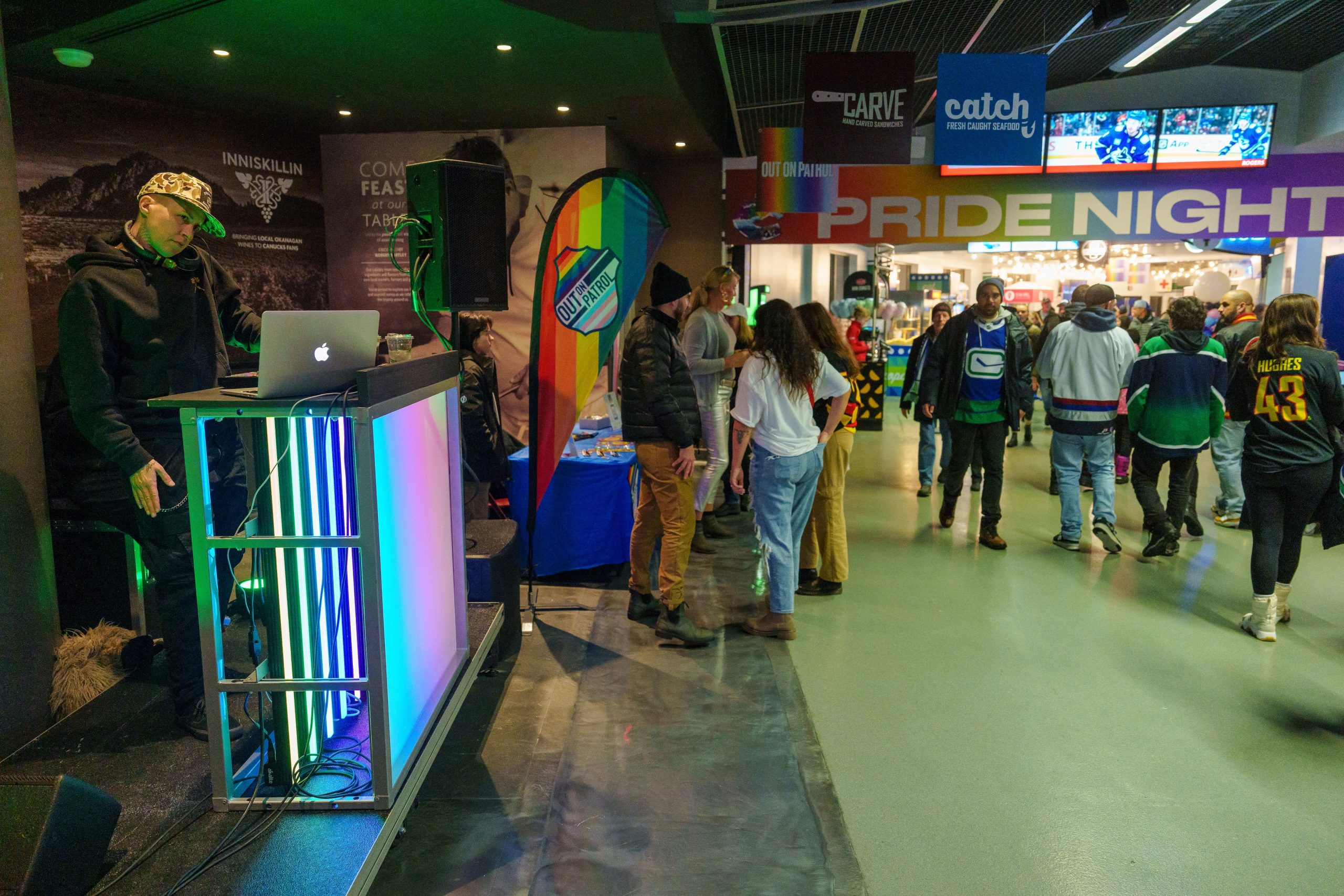 The Arizona Coyotes vs. The Vancouver Canucks at Rogers Arena in Vancouver.
