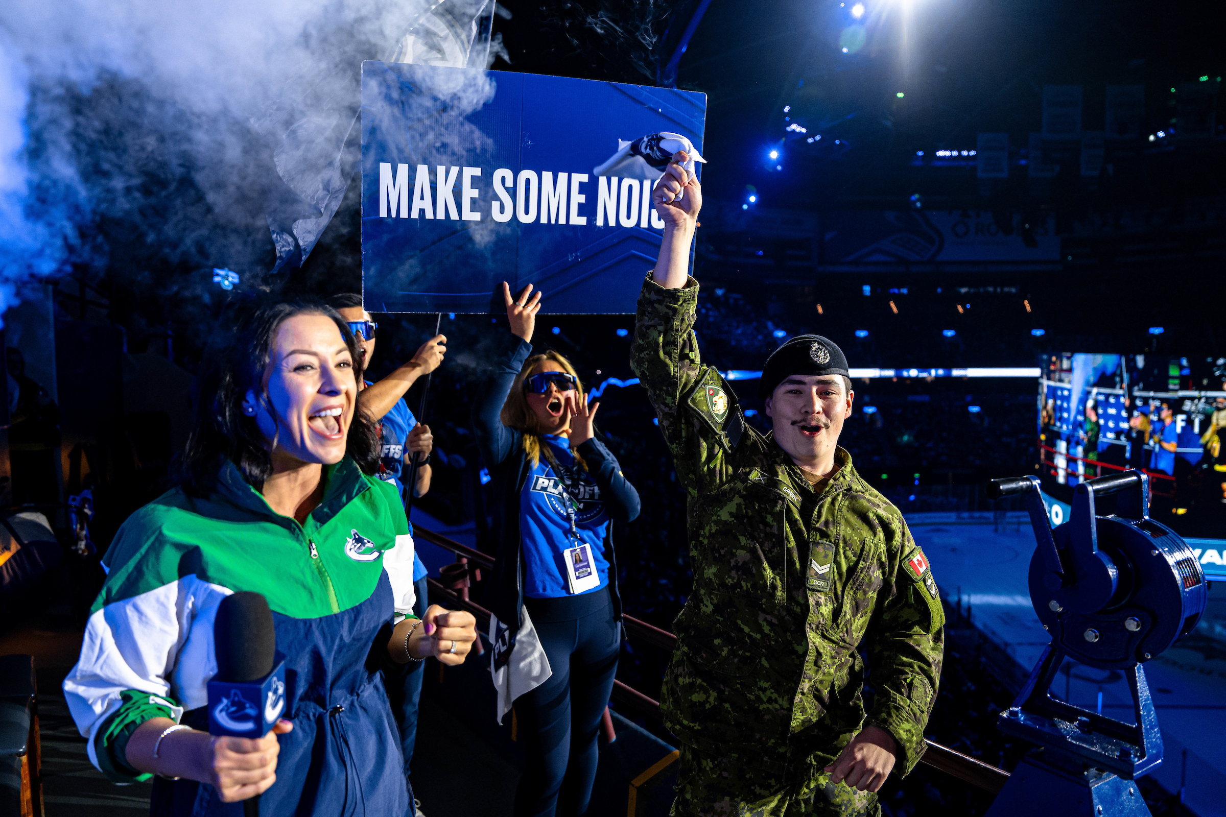 2023-2024 Stanley Cup Playoffs between the Vancouver Canucks and Edmonton Oilers
